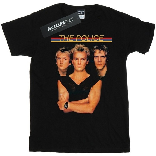 Vêtements Fille T-shirts manches longues The Police Band Photo Noir