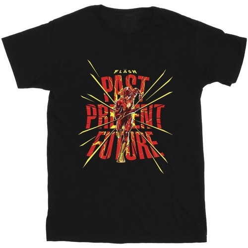 Vêtements Homme T-shirts manches longues Dc Comics The Flash Past Present Future Noir
