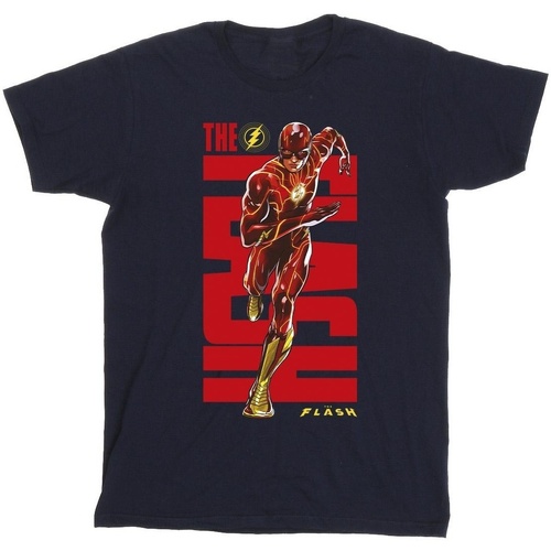Vêtements Homme T-shirts manches longues Dc Comics The Flash Dash Bleu