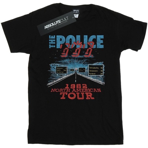 Vêtements Fille T-shirts manches longues The Police North American Tour V2 Noir