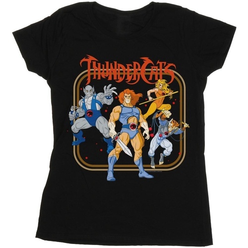 Vêtements Femme T-shirts manches longues Thundercats Group Frame Noir