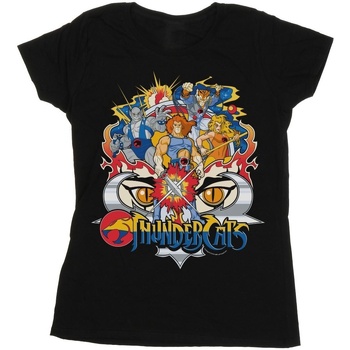 Vêtements Femme T-shirts manches longues Thundercats Action Group Shot Noir