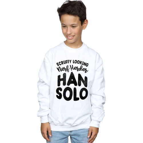 Vêtements Garçon Sweats Disney Han Solo Legends Tribute Blanc