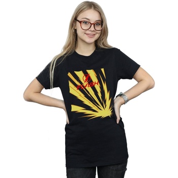 Vêtements Femme T-shirts manches longues Dc Comics The Flash Lightning Bolts Noir