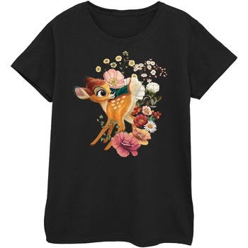 Vêtements Femme T-shirts manches longues Disney Bambi Meadow Noir