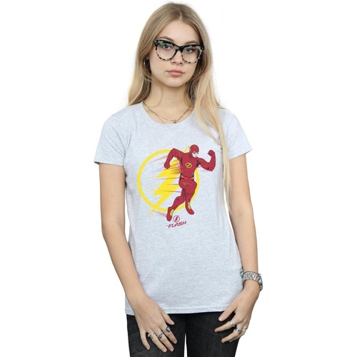 Vêtements Femme T-shirts manches longues Dc Comics BI48090 Gris