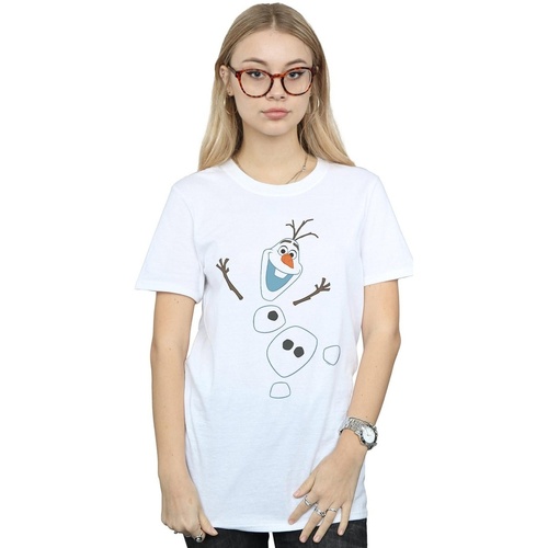 Vêtements Femme T-shirts manches longues Disney Frozen Olaf Deconstructed Blanc