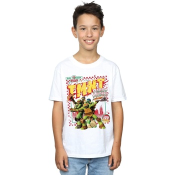 Vêtements Garçon T-shirts manches courtes Tmnt Pizza Power Blanc