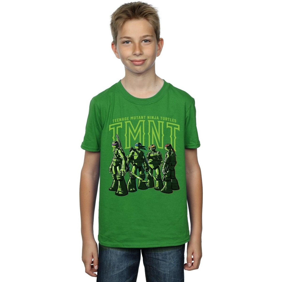 Vêtements Garçon T-shirts manches courtes Tmnt Retro Pop Squad Vert