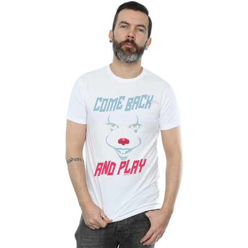 Vêtements Homme T-shirts manches longues It Chapter 2 Come Back And Play Blanc