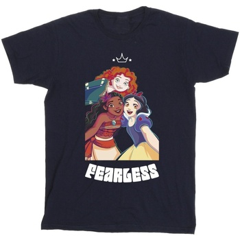 Vêtements Garçon T-shirts manches courtes Disney Princess Fearless Bleu