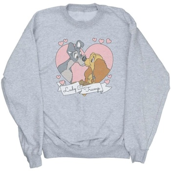 Vêtements Fille Sweats Disney Lady And The Tramp Love Gris