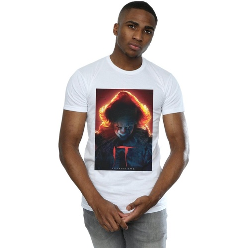 Vêtements Homme T-shirts manches longues It Chapter 2 Pennywise Poster Blanc