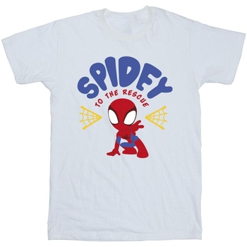 Vêtements Garçon T-shirts manches courtes Marvel Spidey And His Amazing Friends Rescue Blanc