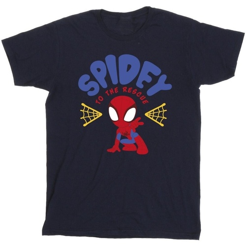 Vêtements Garçon T-shirts manches courtes Marvel Spidey And His Amazing Friends Rescue Bleu