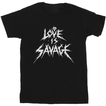 Vêtements Fille T-shirts manches longues Disney Villains Love Is Savage Noir