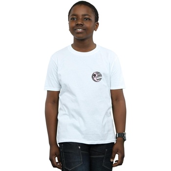 Vêtements Garçon T-shirts manches courtes Disney Death Star Chest Print Blanc