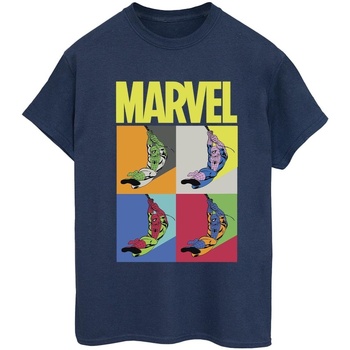 Vêtements Femme T-shirts manches longues Marvel Spider-Man Pop Art Bleu