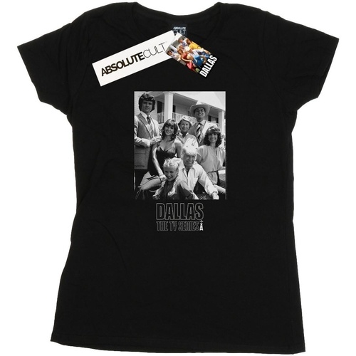 Vêtements Femme T-shirts manches longues Dallas Ewing Family Mono Noir