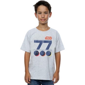 Vêtements Garçon T-shirts manches courtes Disney Retro 77 Death Star Gris
