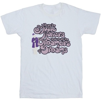 Vêtements Homme T-shirts manches longues Willy Wonka Dreamers Text Blanc