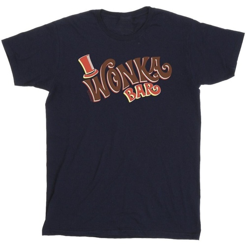 Vêtements Homme T-shirts manches longues Willy Wonka Bar Logo Bleu