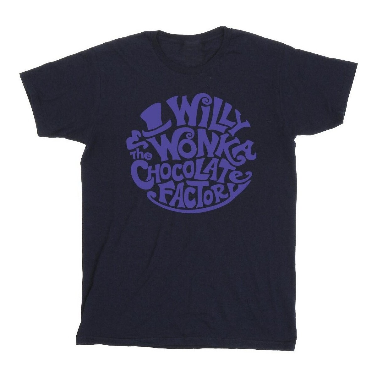 Vêtements Homme T-shirts manches longues Willy Wonka & The Chocolate Fact Typed Logo Bleu