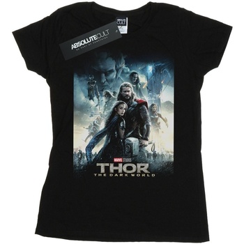 Vêtements Femme T-shirts manches longues Marvel Studios Thor The Dark World Poster Noir