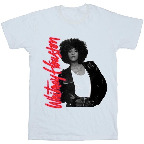 Vêtements Homme T-shirts manches longues Whitney Houston WHITNEY Pose Blanc