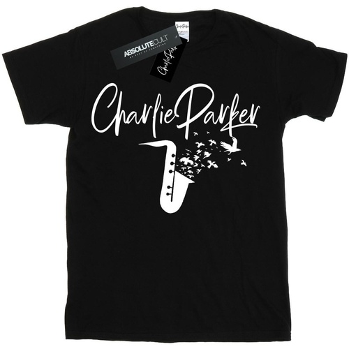 Vêtements Femme T-shirts manches longues Charlie Parker Bird Sounds Noir