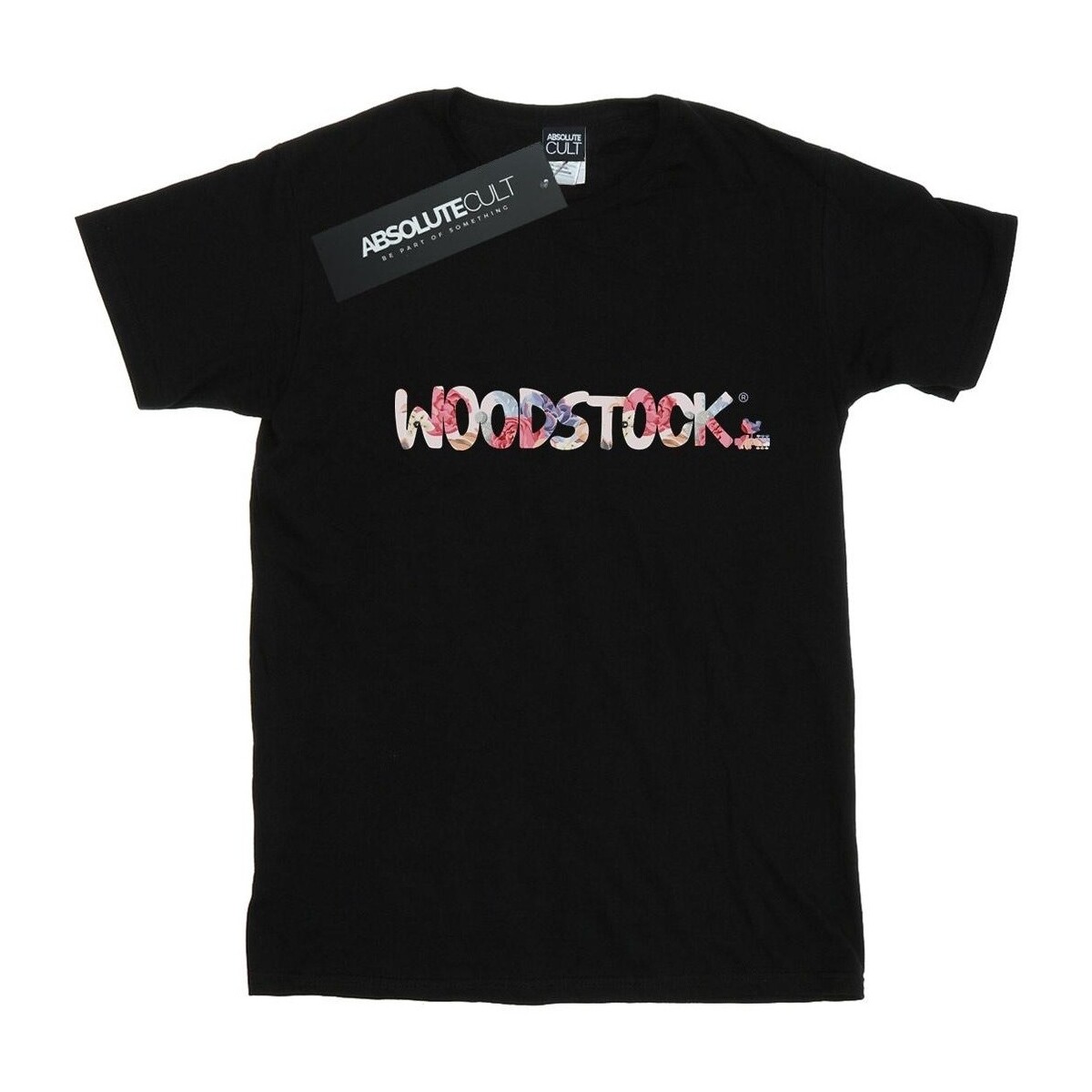 Vêtements Fille T-shirts manches longues Woodstock Logo Floral Noir