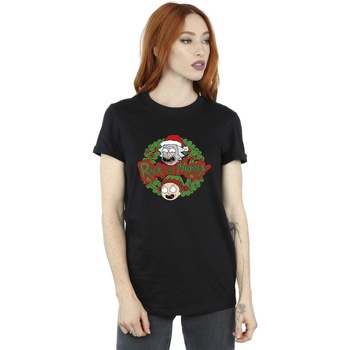 Vêtements Femme Ermanno Scervino tiger embroidered logo T-shirt Rick And Morty Christmas Wreath Noir