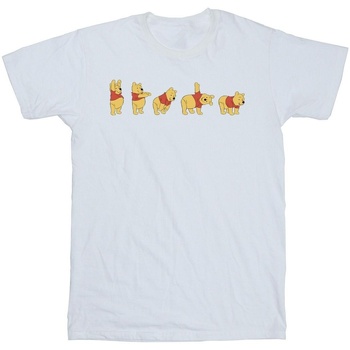 Vêtements Homme T-shirts manches longues Disney Winnie The Pooh Stretching Blanc