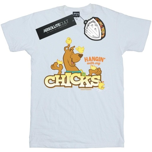 Vêtements Femme T-shirts manches longues Scooby Doo Hangin With My Chicks Blanc