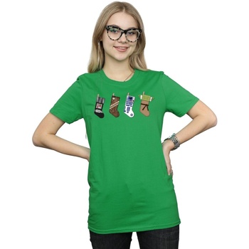 Vêtements Femme T-shirts manches longues Disney Christmas Stockings Vert