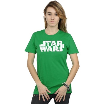 Vêtements Femme T-shirts manches longues Disney Christmas Logo Vert