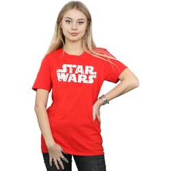 Vêtements Femme T-shirts manches longues Disney Christmas Logo Rouge