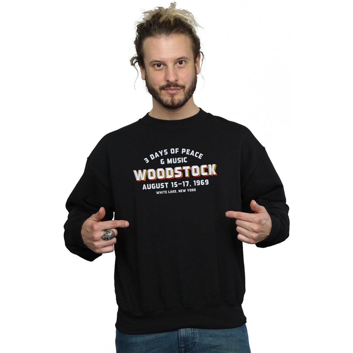 Vêtements Homme Sweats Woodstock Varsity 1969 Noir