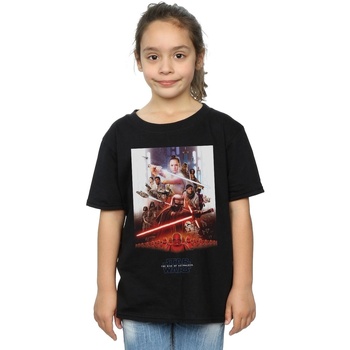 Vêtements Fille T-shirts manches longues Star Wars: The Rise Of Skywalker Poster Noir