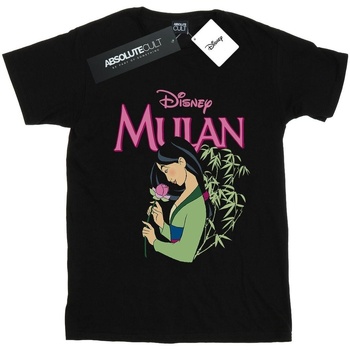 Vêtements Femme T-shirts manches longues Disney Mulan Pink Magnolia Noir