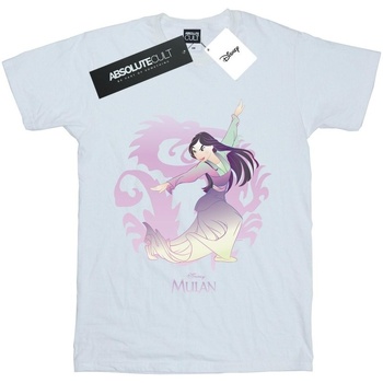 Vêtements Femme T-shirts manches longues Disney Mulan Dragon Fight Blanc