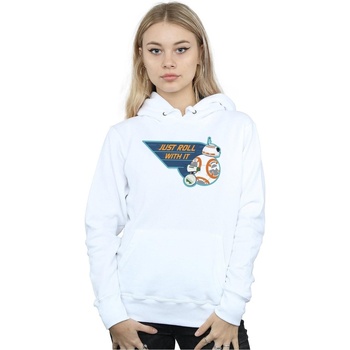 Vêtements Femme Sweats Star Wars: The Rise Of Skywalker D-O & BB-8 Just Roll With It Blanc