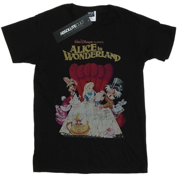 Vêtements Garçon T-shirts manches courtes Disney Alice In Wonderland Retro Poster Noir