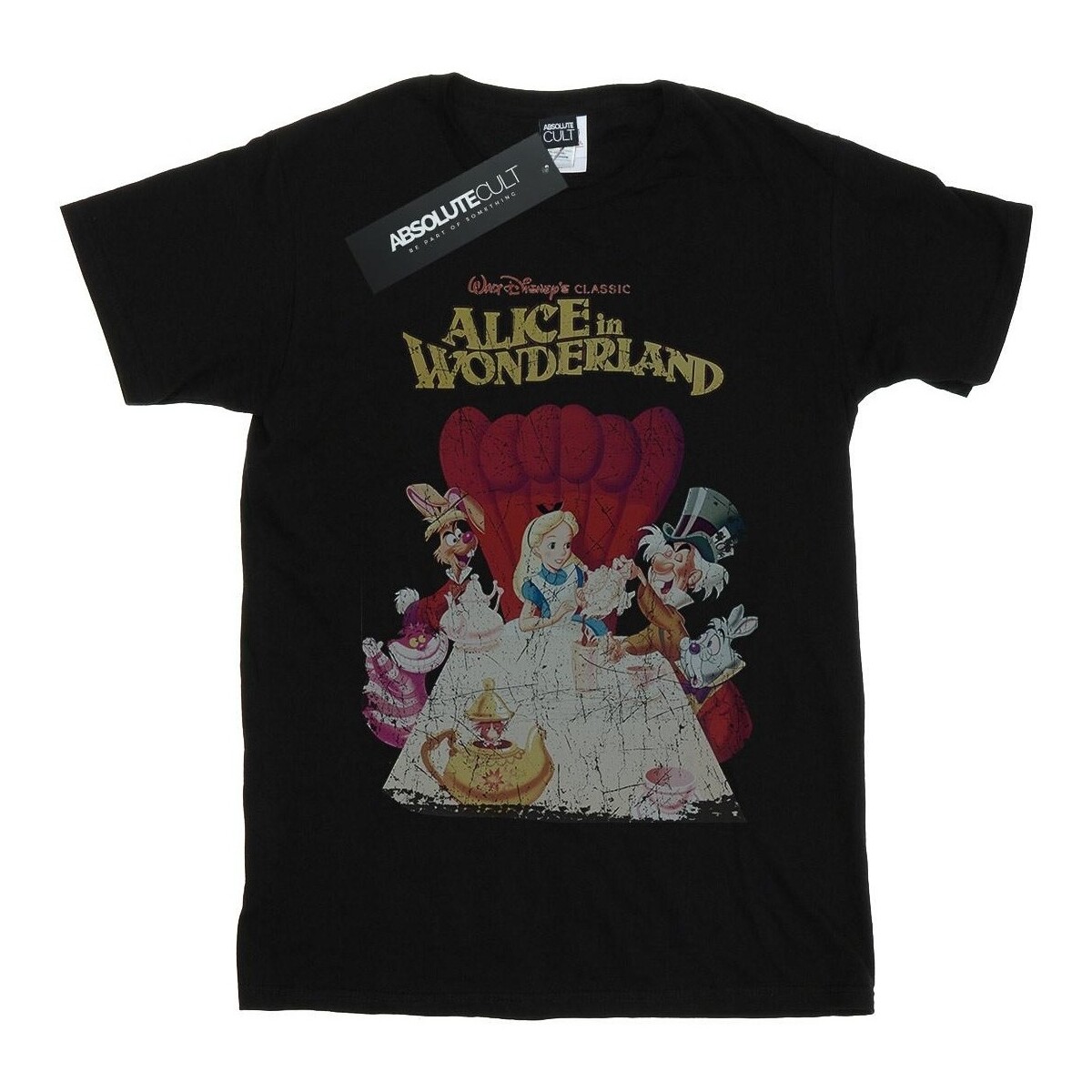 Vêtements Garçon T-shirts manches courtes Disney Alice In Wonderland Retro Poster Noir