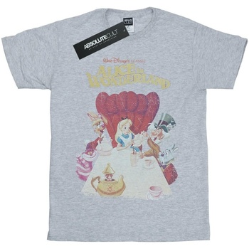 Vêtements Garçon T-shirts manches courtes Disney Alice In Wonderland Retro Poster Gris