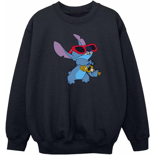 Vêtements Garçon Sweats Disney Lilo And Stitch Guitar Noir