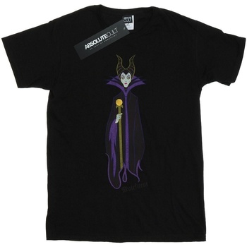Vêtements Garçon T-shirts manches courtes Disney Sleeping Beauty Classic Maleficent Noir