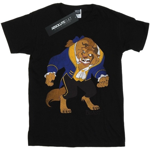 Vêtements Garçon T-shirts manches courtes Disney Beauty And The Beast Classic Beast Noir