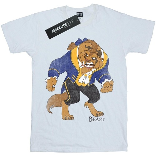 Vêtements Garçon T-shirts manches courtes Disney Beauty And The Beast Classic Beast Blanc