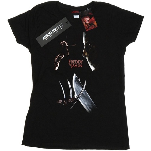 Vêtements Femme T-shirts manches longues A Nightmare On Elm Street Freddy Vs Jason Noir